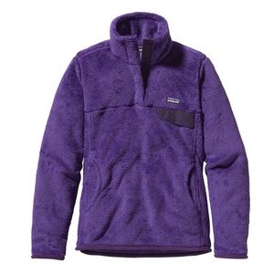 PATAGONIA Re-Tool Snap-T Pullover Fleece Purple Jacket Womens SMALL EUC